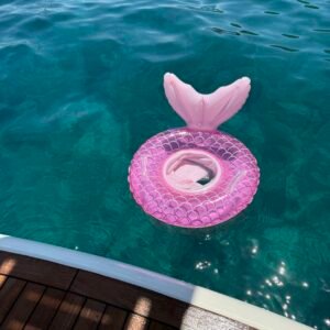 Alternative view of Mermaid inflatable swimming