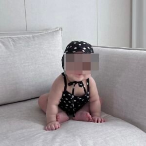 Polka dot swimsuit